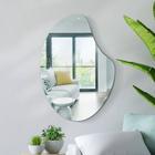 Espelho decorativo orgânico 60cmx40cm moderno luxo sala quarto banheiro