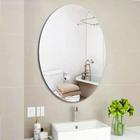 Espelho Decorativo Oval em Acrílico Flexível banheiro Sala Quarto