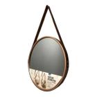 Espelho Decorativo Redondo com Correia 45cm