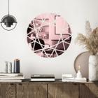 Espelho Decorativo Sol Geométrico Rosé