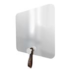 Espelho Funcional Hook Branco Alça Rajada 50X50 Cm Quadrado