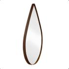 Espelho GOTA OVAL De 70cm Decorativo + Glamour Casa Café