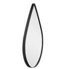 Espelho GOTA OVAL De 70cm Decorativo + Glamour Casa Preto