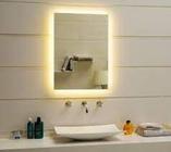 Espelho lapidado bisotê iluminado com LED quente - 40x50cm