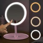 Espelho LED 3 Tons para maquiagem Touch Mesa Articulado