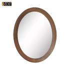 Espelho Oval com Moldura Multiuso 31x40 Mdf Madeira Decorada