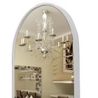 Espelho Oval Corpo Inteiro Com Moldura Couro Decorativo Luxo - Landi Vendas