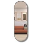 Espelho Oval Grande Corpo Inteiro 150x50 Decoração Moldura em Metal - Lopazzi