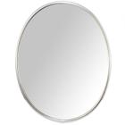 Espelho Oval Moldura de Alumínio 50cm x 40cm Decore Pronto
