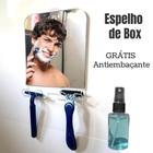 Espelho para Box em Acrilico com Ventosa + Spray Antiembaçante