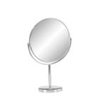 Espelho Para Maquiagem De Mesa Dupla Face 5X Aumento Cromado