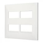 Espelho Placa Pial Plus+ Branco 4X4 4Mod.Dist 618514Bc