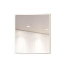 Espelho Quadrado Mercury Pequeno cor Off White Brilho 30 cm (LARG) - 56529 - Sun House