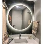 Espelho Redondo com Led Lapidado Médio/Grande Decorativo Tendência Salão Barbearia