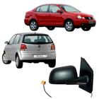 Espelho Retrovisor Volkswagen Polo Hatch Sedan 2003 A 2008 Controle Elétrico Lado Direito