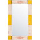 Espelho Rústico com Moldura 82cm x 62cm Decore Pronto