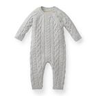 Esperança & Henry Layette Cabo Cinzento Malha Suéter Romper