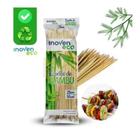 Espeto De Bambu 25cm Pct 50un Para Espetinho Inoven