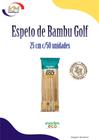 Espeto de Bambu Golf 25 cm c/50 unid. - Inove - petisco, hambúrguer, sanduíche (17238)