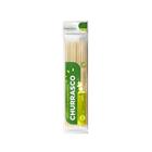 Espeto de Bambu para churrasco 25cm Natural com 100 unidades - COPAZA