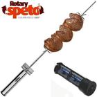 KIT Espeto Giratório Movido A Pilha + Tábua Churrasco Madeira Invertida  Teca - Espeto Flex - Espeto - Magazine Luiza