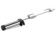 Espeto Giratório a Pilha Inox 304 3 Hastes Regulável 55cm à 65cm - JHFER