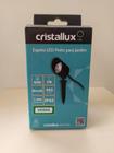 Espeto led preto para jardim- verde - Cristallux