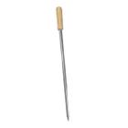 Espeto Simples Inox Cabo madeira churrasco 65cm aço - Araminas