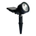 Espeto Spot Solar Preto Luz Branco Frio Ecoforce