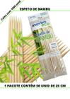 Espetos De Bambu 25 Cm Pacote Com 1000