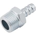 Espigão Fixo Macho Para Mangueira 3/8 Rosca 1/2 Npt Aço Zi