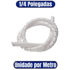 Espiral Fios 1/4 PVC Branco - FRONTEC (UNIDADE POR METRO) (F7114PEBR50)