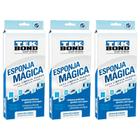 Esponja Mágica Multiuso limpeza pesada Tek Bond Kit 9 unid