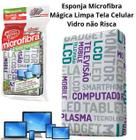 Esponja Microfibra para limpar Telas Sensíveis, Celulares, Tvs, notebooks sem riscar, Flash Limp