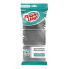 Esponja Poliéster Multiuso Flash Limp Limpa Sem Riscar EP1416-3P Flash Limp