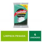 Esponja Tinindo Limpeza Pesada 4 Unidades