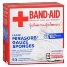 Esponjas de gaze Band-Aid Mirasorb grandes de 4 polegadas x 4 polegadas 50 cada por Aveeno (pacote com 4)