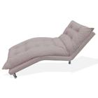 Espreguiçadeira Chaise Para Sala De Estar Diva Suede Rose - INCASA DECOR