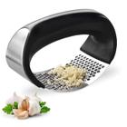 Espremedor Amassador Triturador De Alho Inox Manual Cozinha Garlic Press - AMASSADORALHO