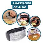 Espremedor amassador triturador de alho manual curvo cozinha - Filó modas