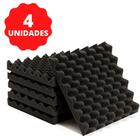 Espuma Acústica 50Cmx50Cmx2Cm Kit 4 Peças Caixa De Ovo - Armazém Das Espumas