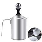 Espumador De Leite Cremeira Manual Aço Inox Multiuso 400 Ml - Mimo Style