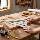 Esquadro Triangular Alumínio Profissional 7 Polegadas Marcenaria