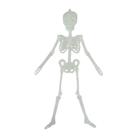 Esqueleto Fluorescente 32X7Cm Decorativo Halloween Ydh