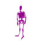 Esqueleto Halloween de Borracha Roxo Neon - 33cm