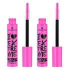 Essence I Love Extreme Crazy Volume Kit de Maquiagem  2 Máscaras de Cílios