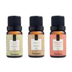 Essência Via Aroma - Kit 3 Aromas Vanilla - Capim Limão - Maça com Canela - para Difusor Aromatizador