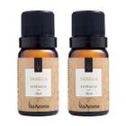 Essências Via Aroma Kit com 2 unidades Vanilla Aromaterapia Difusor Ambiente Perfumado
