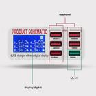 Estação de Carregamento USB com 6 Portas e Display LED - Carregamento Rápido para Telefones