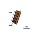 Estacas de Bambu para Fixar Grama: 200 unidades de 20cm por 6mm